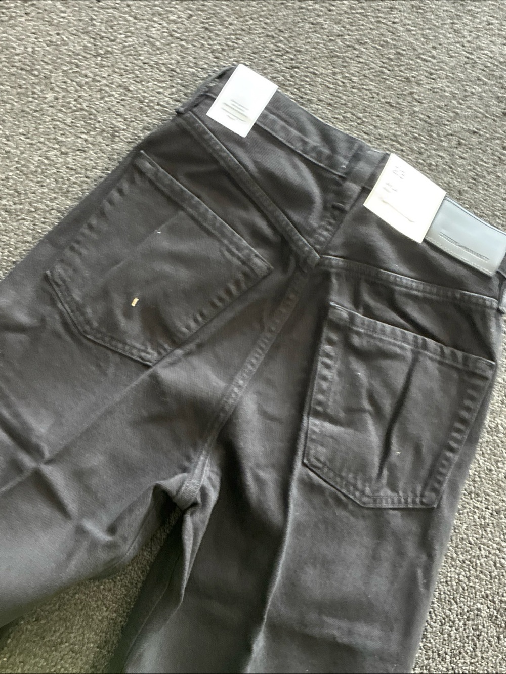 Women’s Citizens Of Humanity Ayla Baggy Jeans Solid Black SZ 23 NWT New - Picture 11 of 13